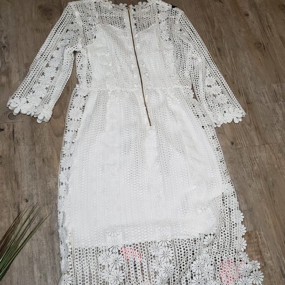 NWT White Vintage High Quality Runway Dress - Picture 6 of 8